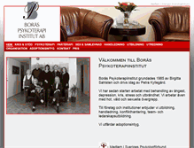 Tablet Screenshot of boraspsykoterapiinstitut.se